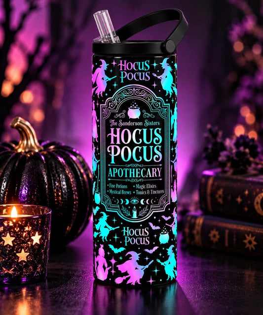 Hocus Pocus Tumbler, Sanderson Sisters 20oz Skinny Tumbler, Halloween Witch Cup, Witchy Tumbler, Halloween Gift