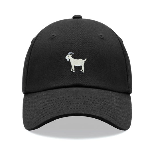 Goat White Classic Baseball Sports Cap Unisex Hat Adjustable Funny Summer Holiday Animal Man Lady Farm Farmer Greatest Of All Time
