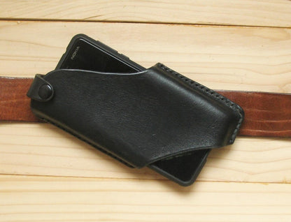 Minimalist Leather Phone Belt Holster: Custom Handmade Case