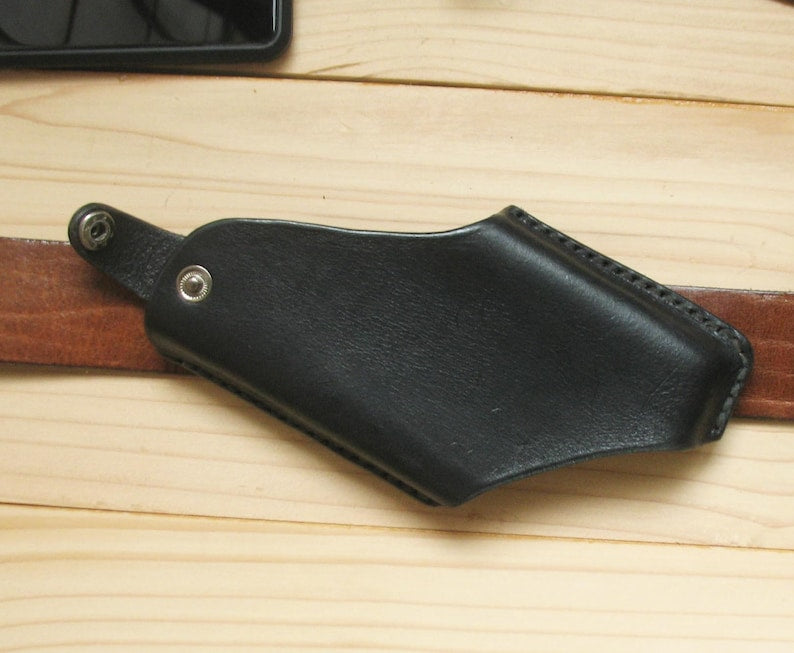 Minimalist Leather Phone Belt Holster: Custom Handmade Case