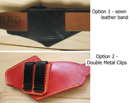 Minimalist Leather Phone Belt Holster: Custom Handmade Case