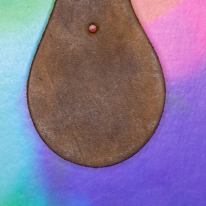 Grateful Dad Leather Keychain