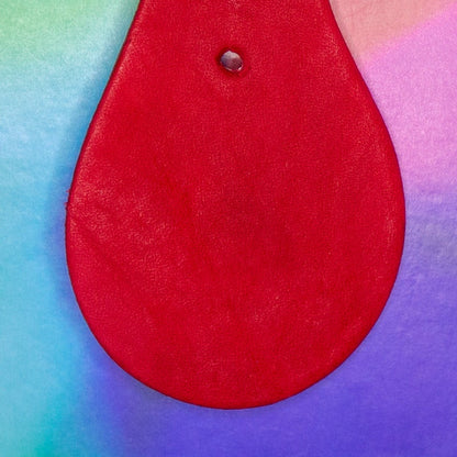 Leather Dollar Sign Keychain