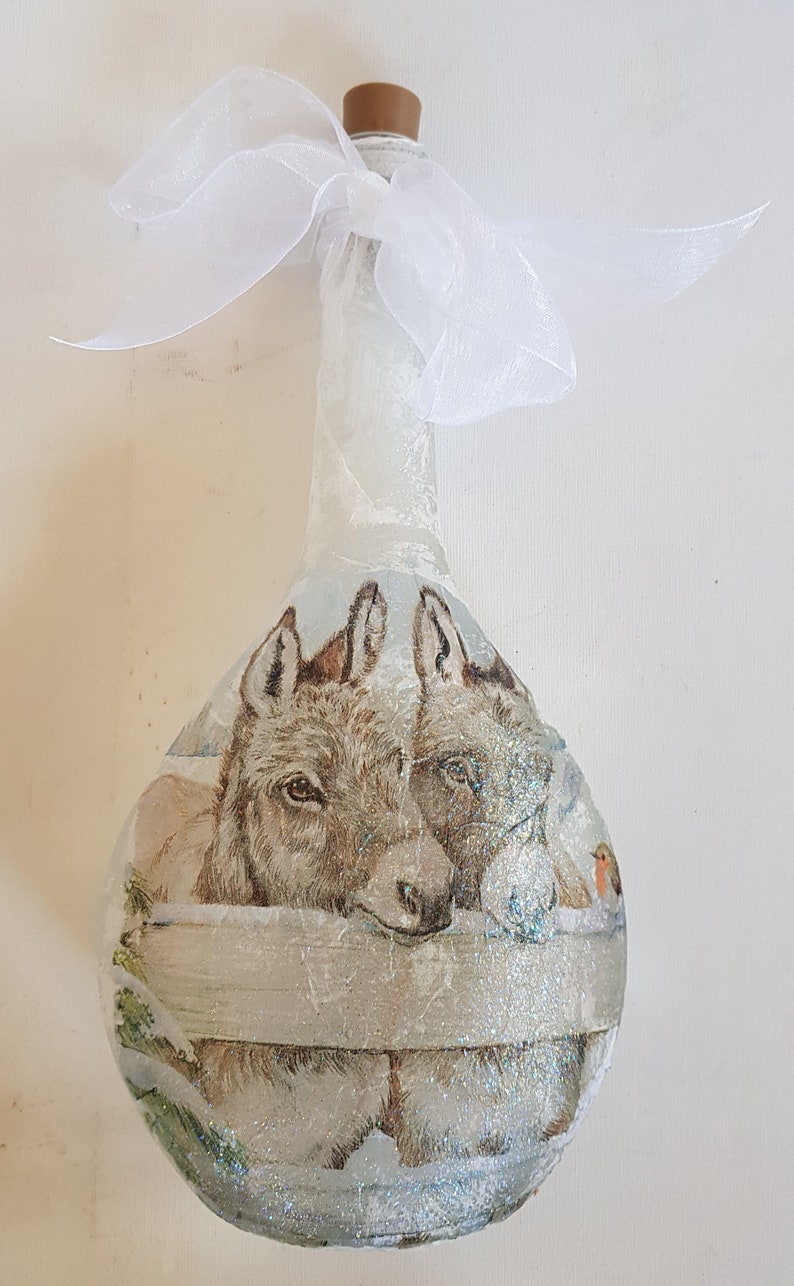 Donkey Bottle Lamp | Farmhouse Decor | Donkey Gift | Rustic Lighting