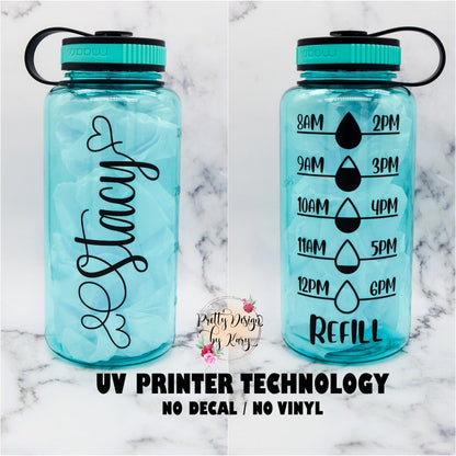 Personalize Water Bottle | Custom Water Bottle | Motivation Water Bottle | Water Bottle with Track | Measure Water Bottle | Custom Tumbler