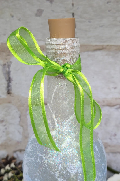 Hare Bottle Lamp | Decoupage Handmade Light | Countryside themed gift
