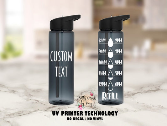 Custom Water Bottle Tracker | Motivational Water Bottle | Custom Tumbler | Personalized Water Bottle |Water Bottle With Tracker |Water Track