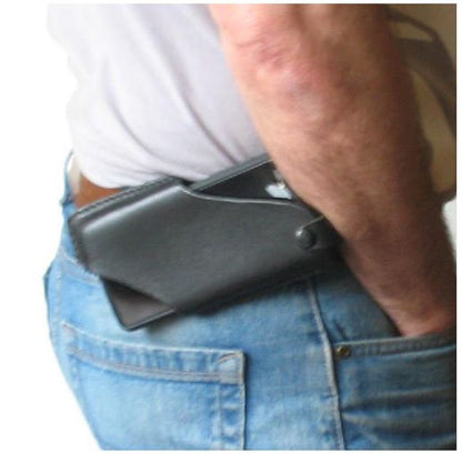 Minimalist Leather Phone Belt Holster: Custom Handmade Case