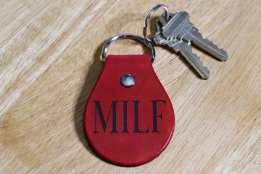Leather MILF Keychain, The perfect gift for mom