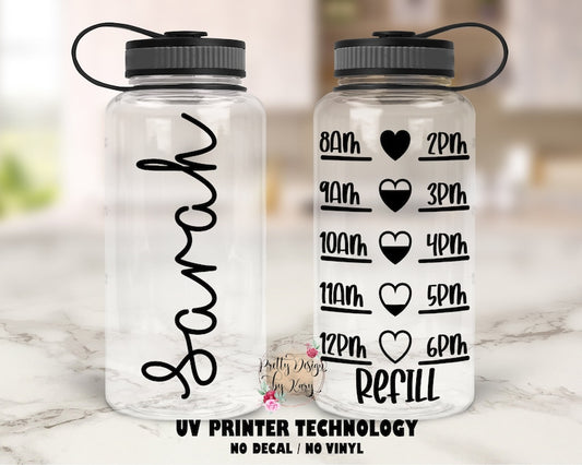 Custom Water Bottle | Personalized Water Bottle | Water Bottle Tracker | Sports Bottle |  Motivational Water Bottle | Name Water Bottle