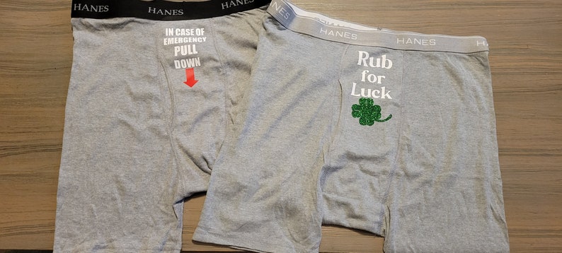 Men's Funny Custom Boxer Brief Underwear (Various Designs)