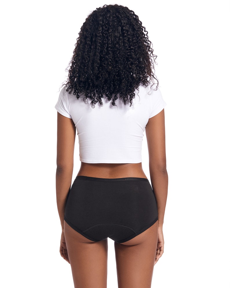 Goat Union Organic Cotton Boyleg Period Underwear for Women & Teens - Moderate Absorbency Period Panty