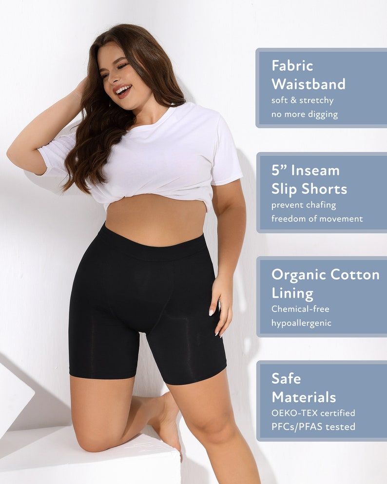 Goat Union 5" Period Boxer Briefs: Hi-Waisted Anti-Chafing, Heavy Flow