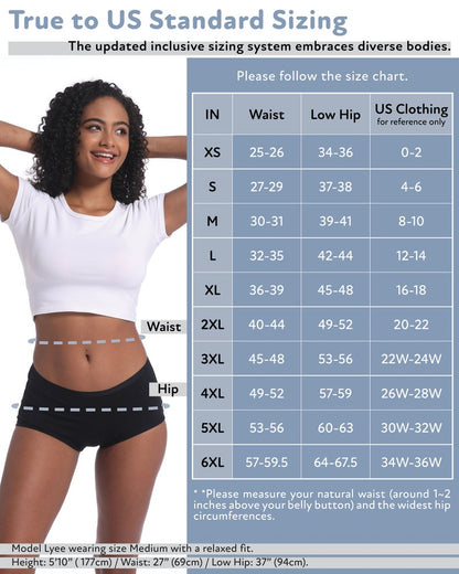 Goat Union Organic Cotton Boyleg Period Underwear for Women & Teens - Moderate Absorbency Period Panty