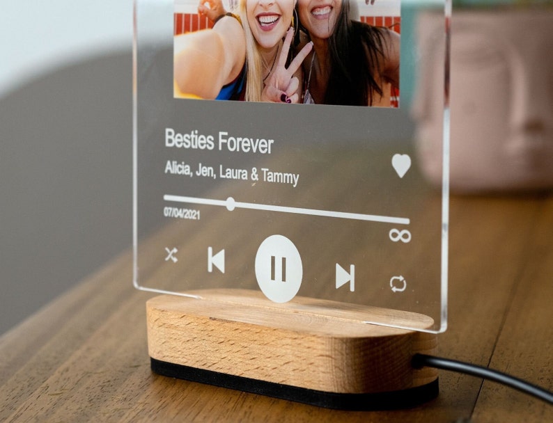 Personalized Gift Song Plaque Anniversary Gift For Him, Anniversary Gift For Boyfriend, Acrylic Music Plaque, Gift for Her, Fathers Day Gift