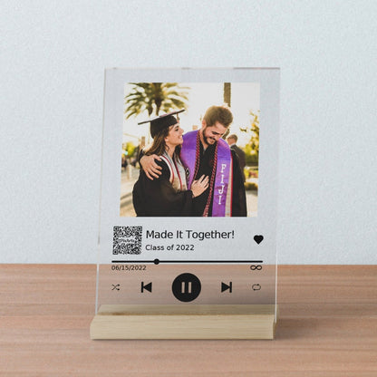 Personalized Gift Song Plaque Anniversary Gift For Him, Anniversary Gift For Boyfriend, Acrylic Music Plaque, Gift for Her, Fathers Day Gift