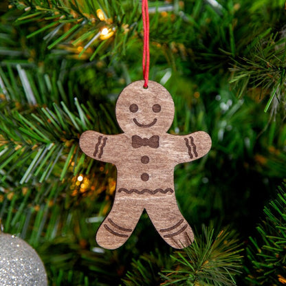 Gingerbread Man Wooden Ornament