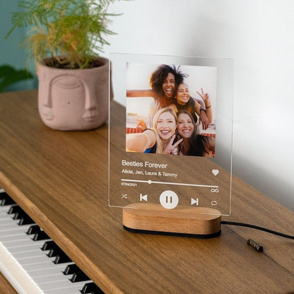 Personalized Gift Song Plaque Anniversary Gift For Him, Anniversary Gift For Boyfriend, Acrylic Music Plaque, Gift for Her, Fathers Day Gift