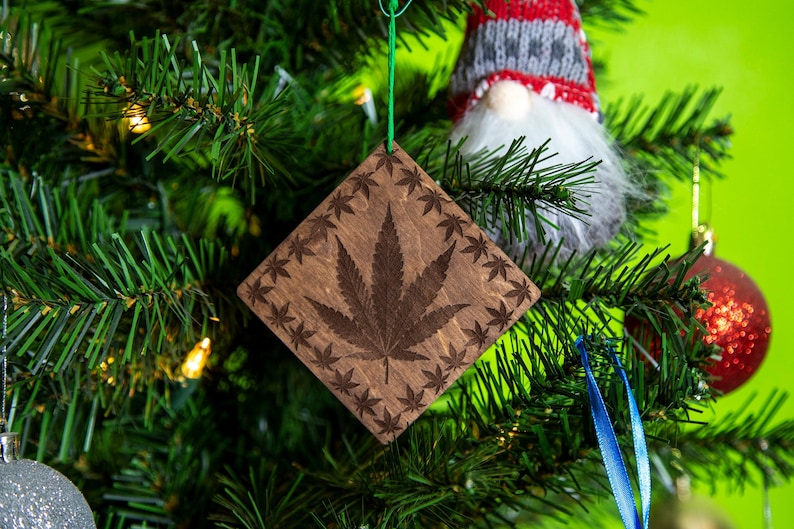 Marijuana, Cannabis Wooden Ornament