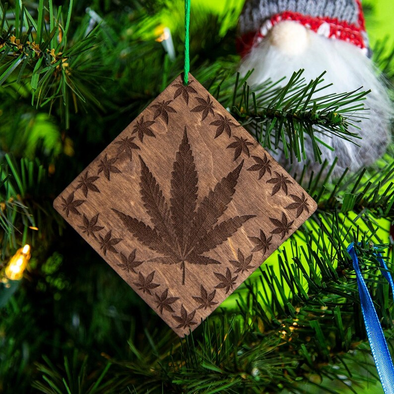 Marijuana, Cannabis Wooden Ornament