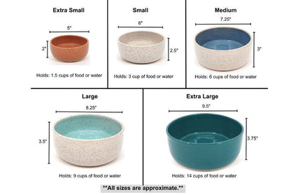 IMPERFECTS / SECONDS: (please message us with any questions) Handmade Ceramic Dog Bowls, Variety (slow feeders OR water bowls)