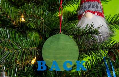 Marijuana Leaves Wooden Ornament