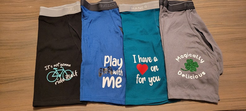 Men's Funny Custom Boxer Brief Underwear (Various Designs)