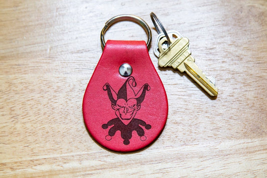 The Joker Leather Keychain