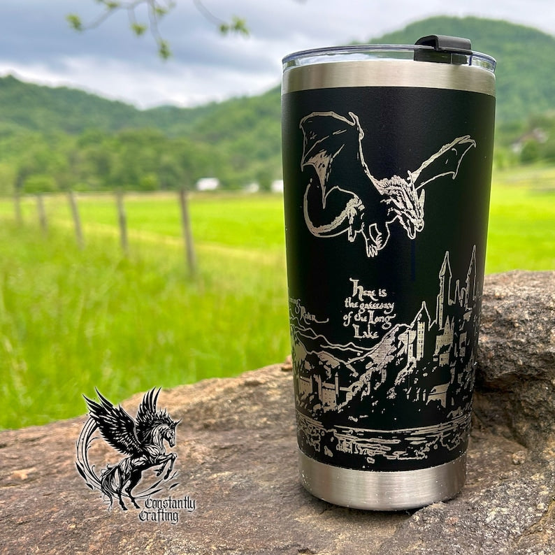 Burning of Lake Town - Smaug Tumbler