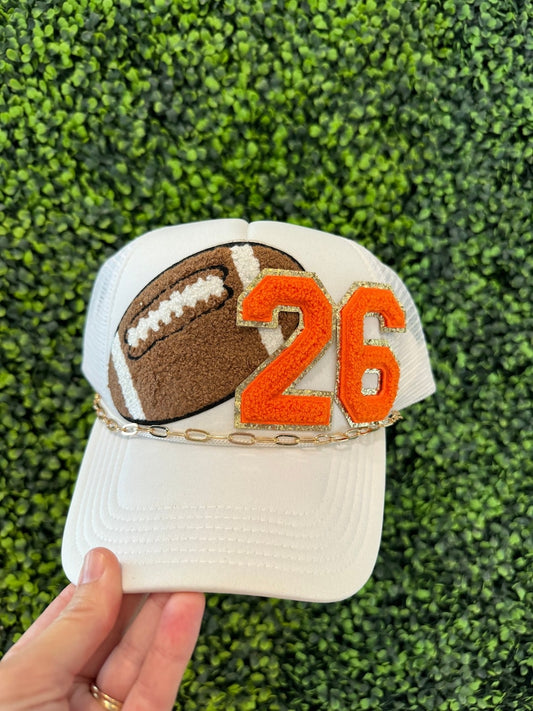 Football Team Colors Trucker Hat: Vintage Style Game Day Hat