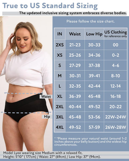 Goat Union Midi Period Briefs with Organic Cotton Lining - Full Coverage & Heavy Flow