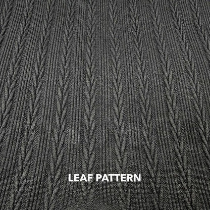 Textured Fleece Lined Winter Leggings: High Waist Seamless Assorted Black Pattern