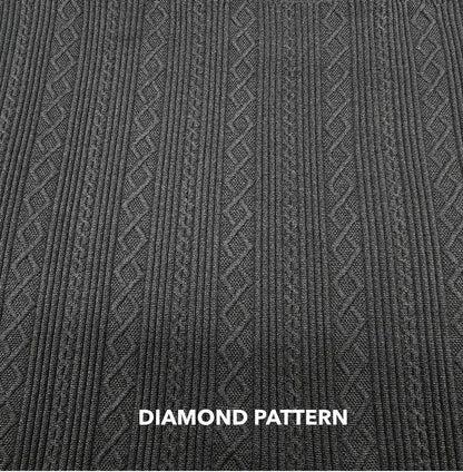 Textured Fleece Lined Winter Leggings: High Waist Seamless Assorted Black Pattern