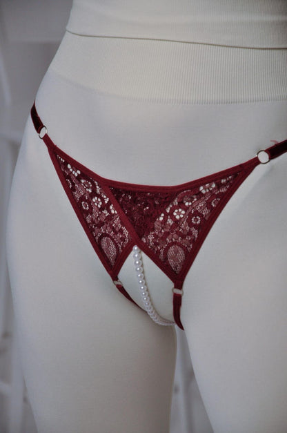 Open crotched panty, Pearl panties, Lace panties, Open panties, Open crotch panties, Crotch less panties, Sexy thong panties, Open panty