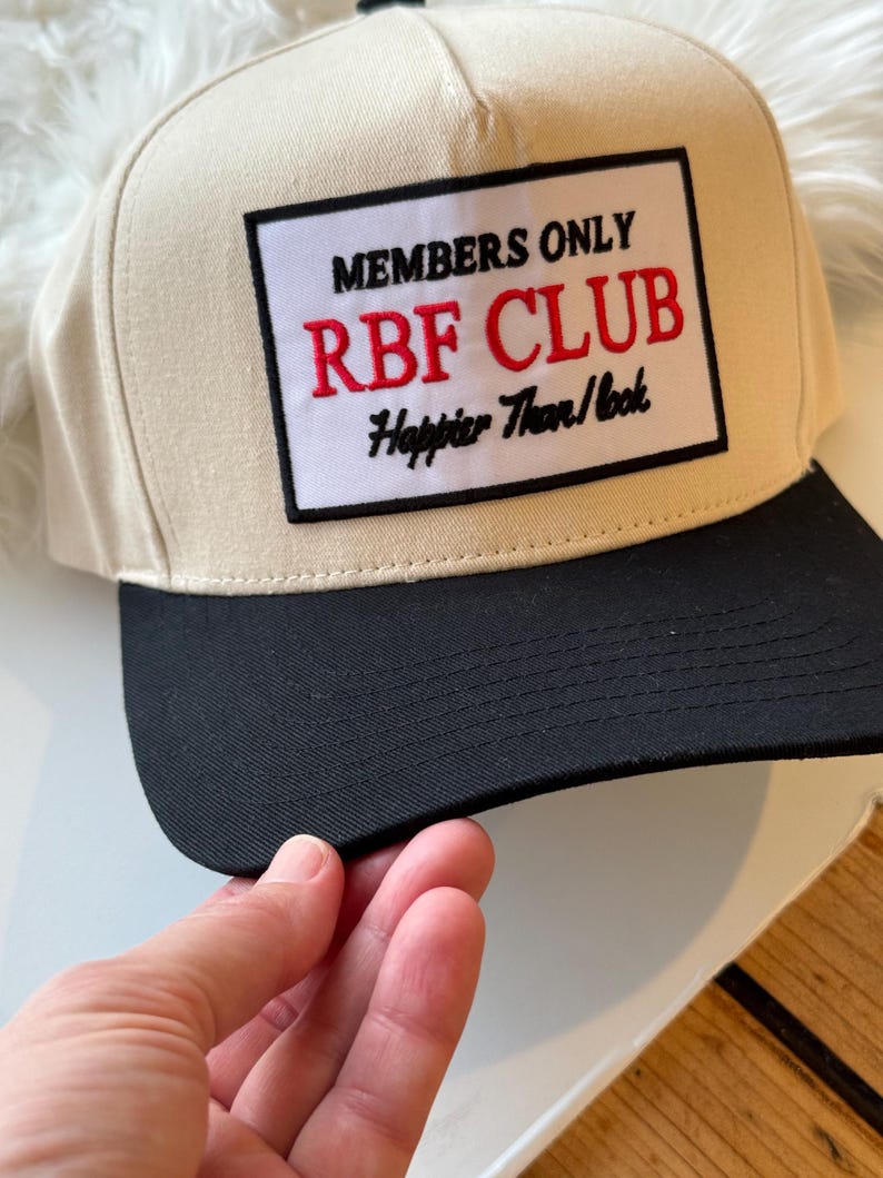 RBF Club Embroidered Patch Vintage Trucker Hat