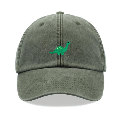 Brontosaurus Dinosaur Baseball Cap Vintage Washed Cotton Unisex Dad Hat Adjustable Funny Faded Sports Sun Summer Holiday Funny