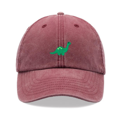 Brontosaurus Dinosaur Baseball Cap Vintage Washed Cotton Unisex Dad Hat Adjustable Funny Faded Sports Sun Summer Holiday Funny