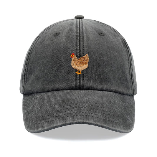 Chicken Baseball Cap Vintage Washed Cotton Unisex Dad Hat Adjustable Funny Faded Sports Sun Bird Summer Holiday Funny Farm Farmer