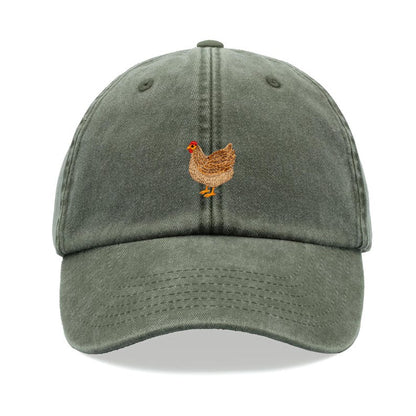 Chicken Baseball Cap Vintage Washed Cotton Unisex Dad Hat Adjustable Funny Faded Sports Sun Bird Summer Holiday Funny Farm Farmer