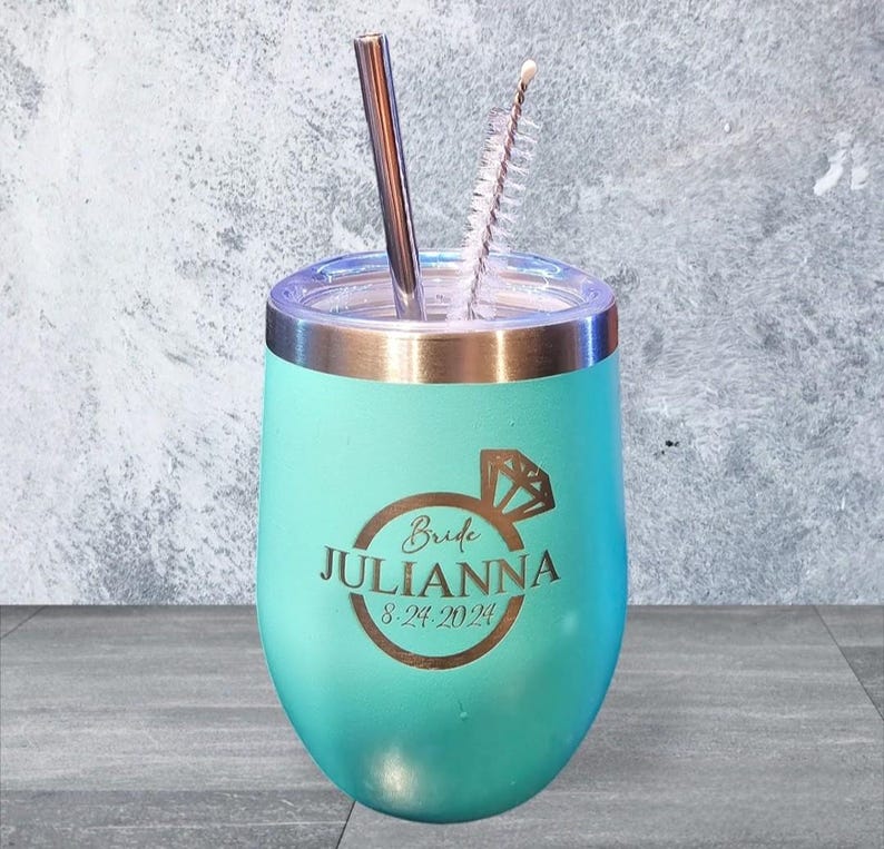 12oz Personalized Wine Tumbler
