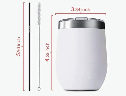 12oz Personalized Wine Tumbler