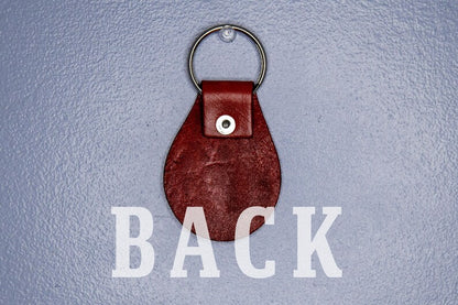 Horse Head Leather Keychain