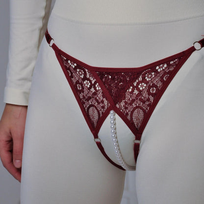Open crotched panty, Pearl panties, Lace panties, Open panties, Open crotch panties, Crotch less panties, Sexy thong panties, Open panty