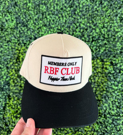RBF Club Embroidered Patch Vintage Trucker Hat