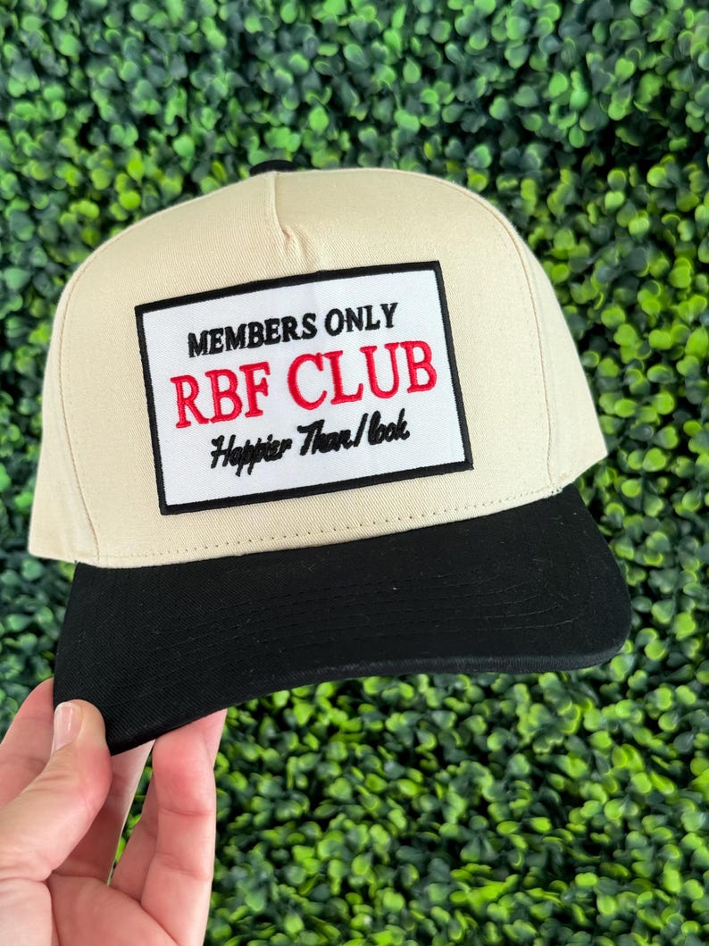 RBF Club Embroidered Patch Vintage Trucker Hat