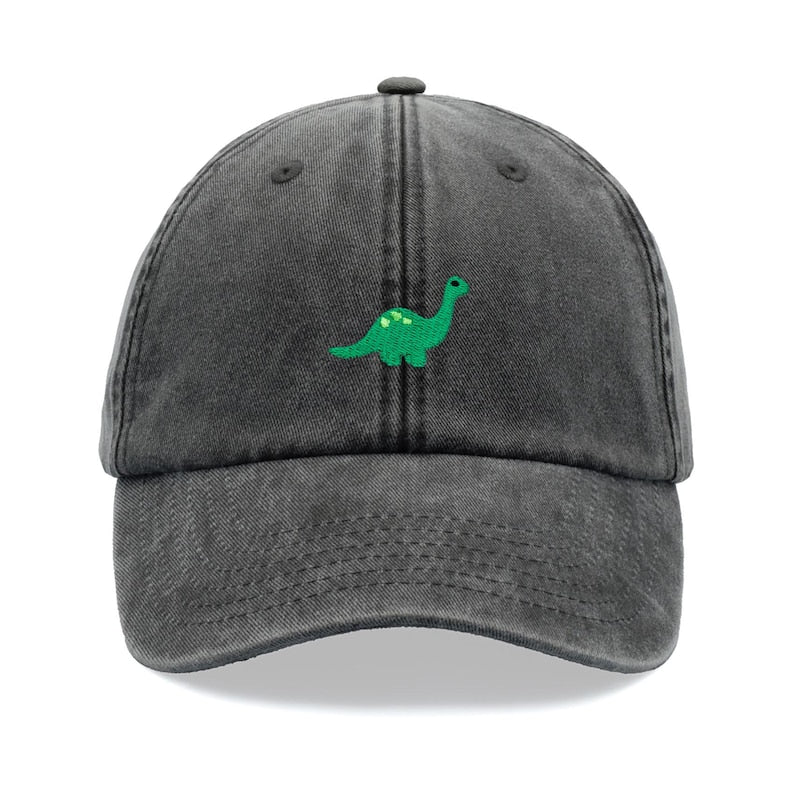 Brontosaurus Dinosaur Baseball Cap Vintage Washed Cotton Unisex Dad Hat Adjustable Funny Faded Sports Sun Summer Holiday Funny