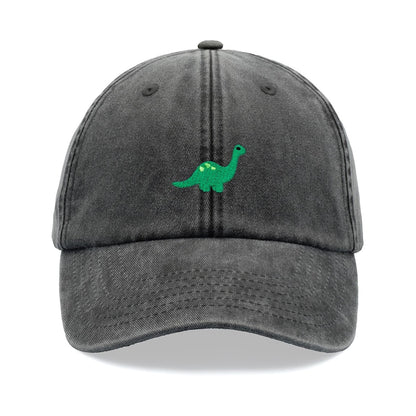 Brontosaurus Dinosaur Baseball Cap Vintage Washed Cotton Unisex Dad Hat Adjustable Funny Faded Sports Sun Summer Holiday Funny