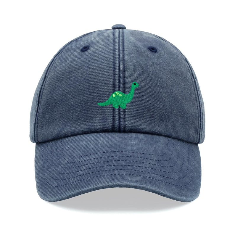 Brontosaurus Dinosaur Baseball Cap Vintage Washed Cotton Unisex Dad Hat Adjustable Funny Faded Sports Sun Summer Holiday Funny