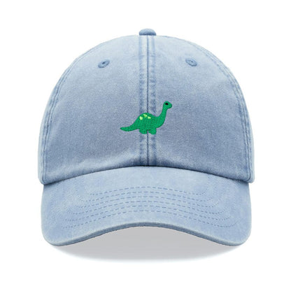 Brontosaurus Dinosaur Baseball Cap Vintage Washed Cotton Unisex Dad Hat Adjustable Funny Faded Sports Sun Summer Holiday Funny