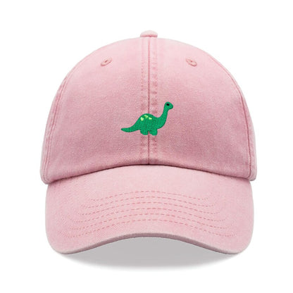 Brontosaurus Dinosaur Baseball Cap Vintage Washed Cotton Unisex Dad Hat Adjustable Funny Faded Sports Sun Summer Holiday Funny